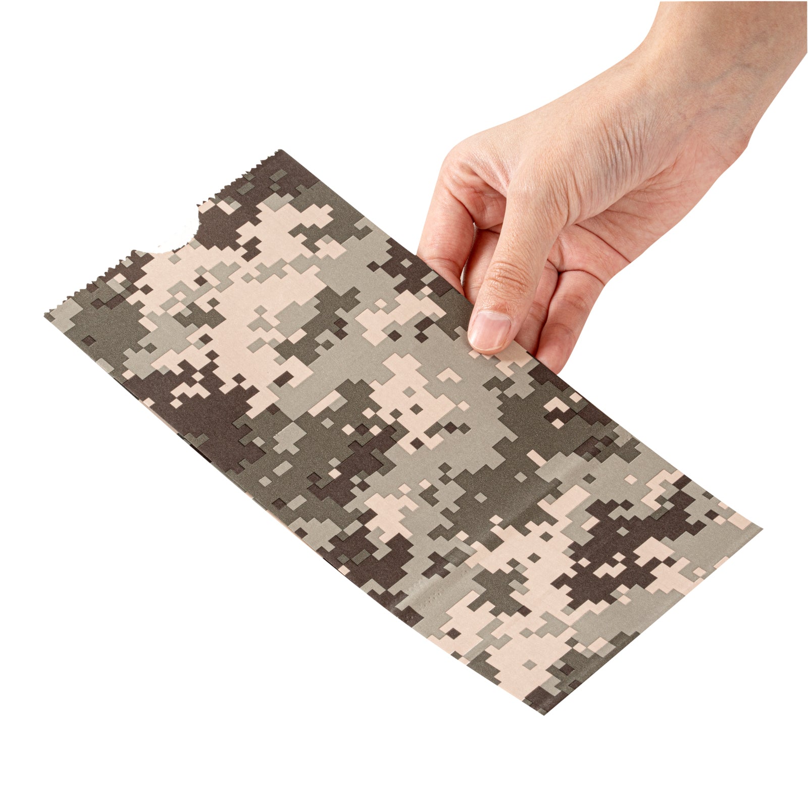 Camouflage Paper Bags 2 lb Capacity - 4.25