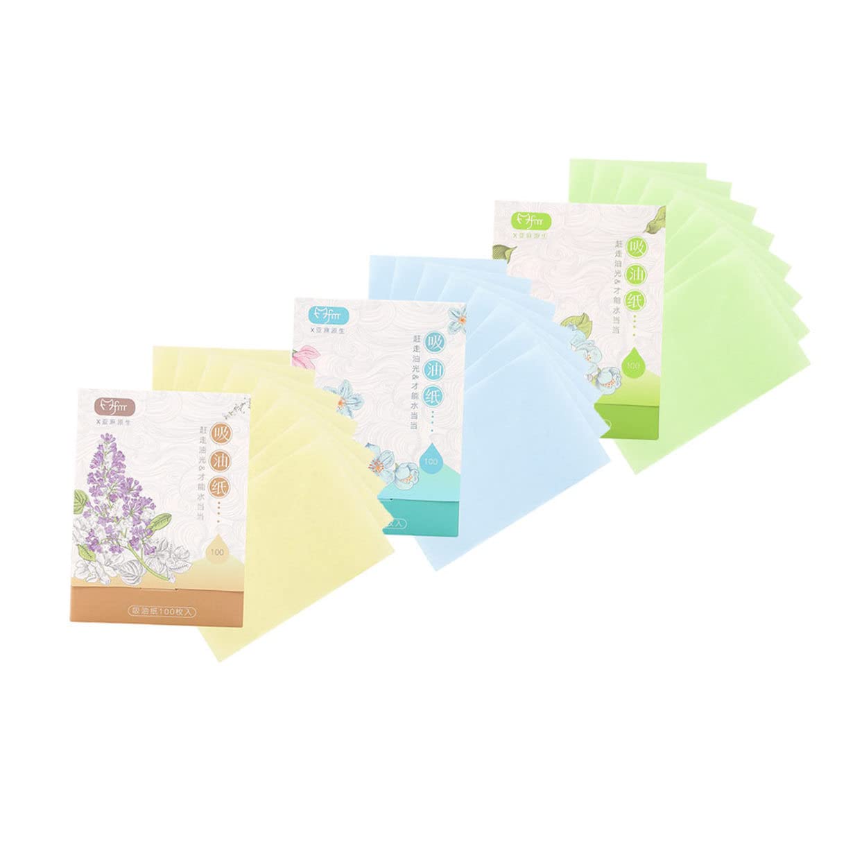 Beavorty 300pcs Organic Oil Absorbing Blotting Papers for Face - Natural Makeup Blotting Sheets, Skin Oil Control Wipes for Shine-Free Look | Perfect for Oily Skin, Touch-Ups & On-the-Go Makeup Maintenance