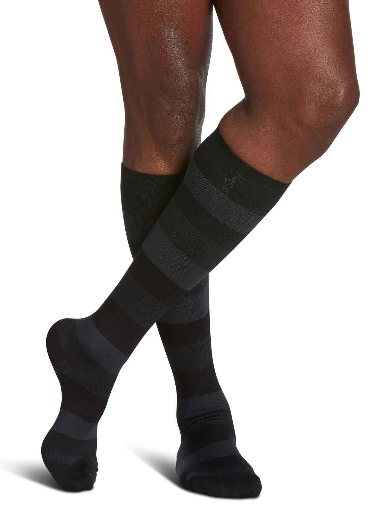 Sigvaris Microfiber Shades 15-20 mmHg Compression Socks for Men - Calf Length Support for Circulation, Running & Travel
