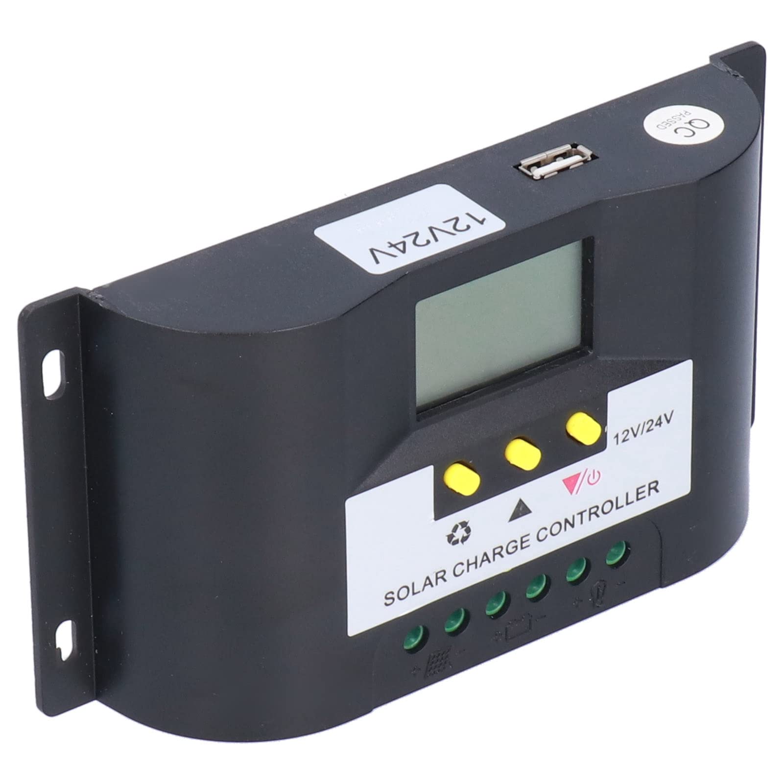 10A Intelligent Solar Charge Controller with LCD Display - Adjustable Timer & Control Modes for DC Loads | Perfect for RV, Boat, Off-Grid Solar Systems & Outdoor Power Supply