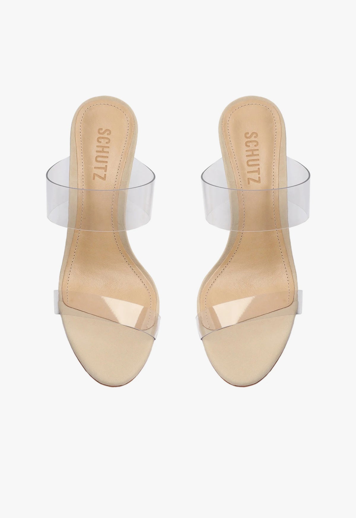 Ariella 099 Nude High Heel Sandals for Women - Comfortable Vinyl Strappy Heels for Party, Wedding & Evening Out