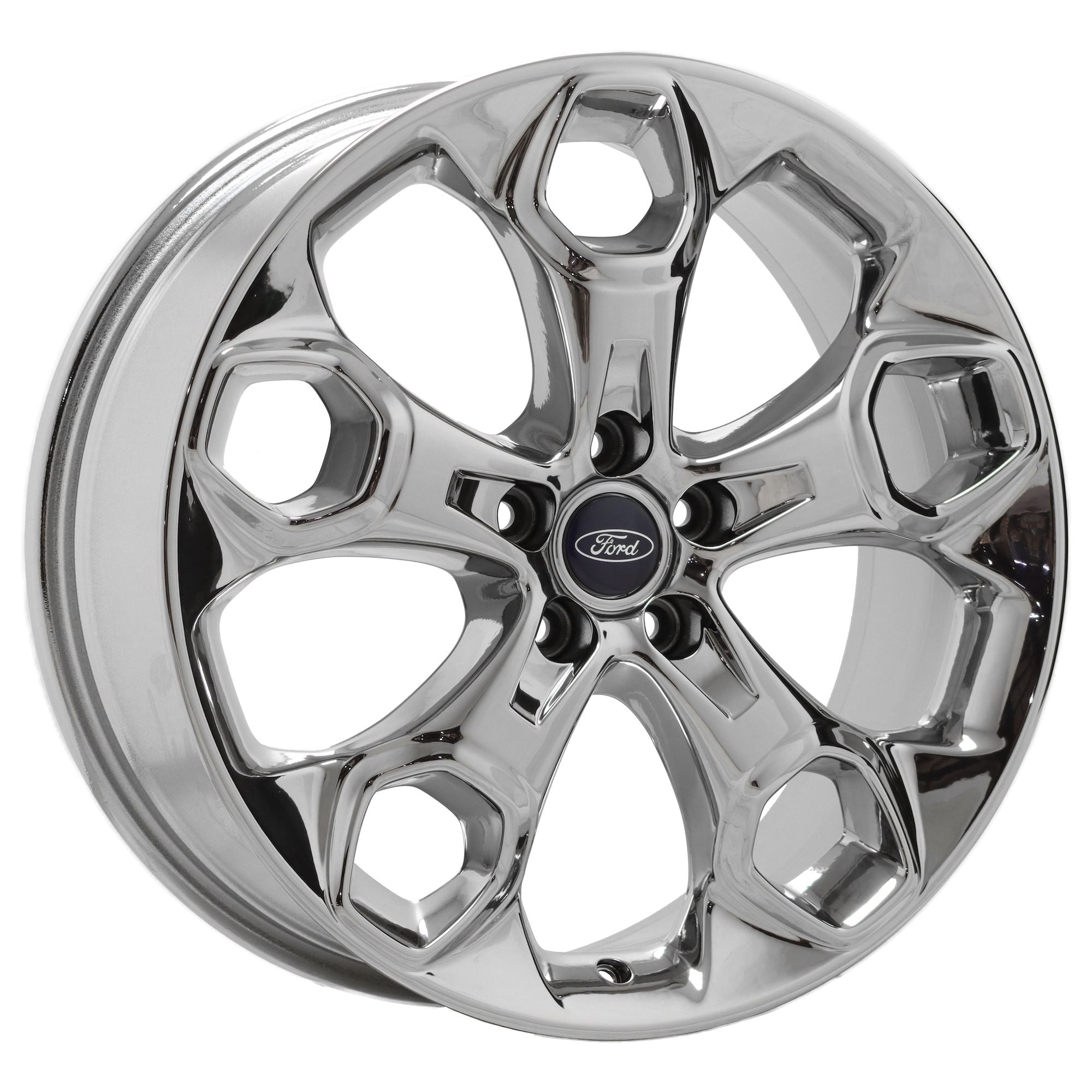 19 Ford Escape Bright Chrome Wheels Rims - Factory OEM Set 3947 | Premium Replacement for Enhanced Style & Performance | Perfect for Off-Roading & Urban Driving