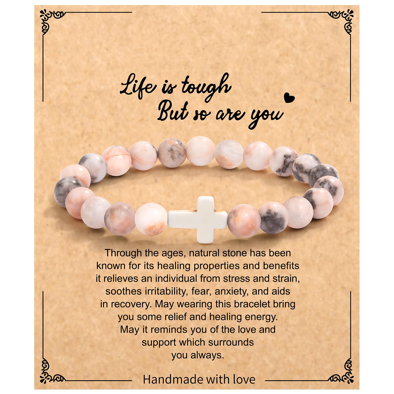 Christian Easter Gifts for Women - Religious Cross Bracelet with Inspirational Message - Faith-Based Jesus Jewelry for Mom, Daughter, Sister, Grandma, Godmother - Perfect Easter Basket Stuffer & Birthday Gift for Christian Women (Ideal for Church, Bible Study & Daily Wear)