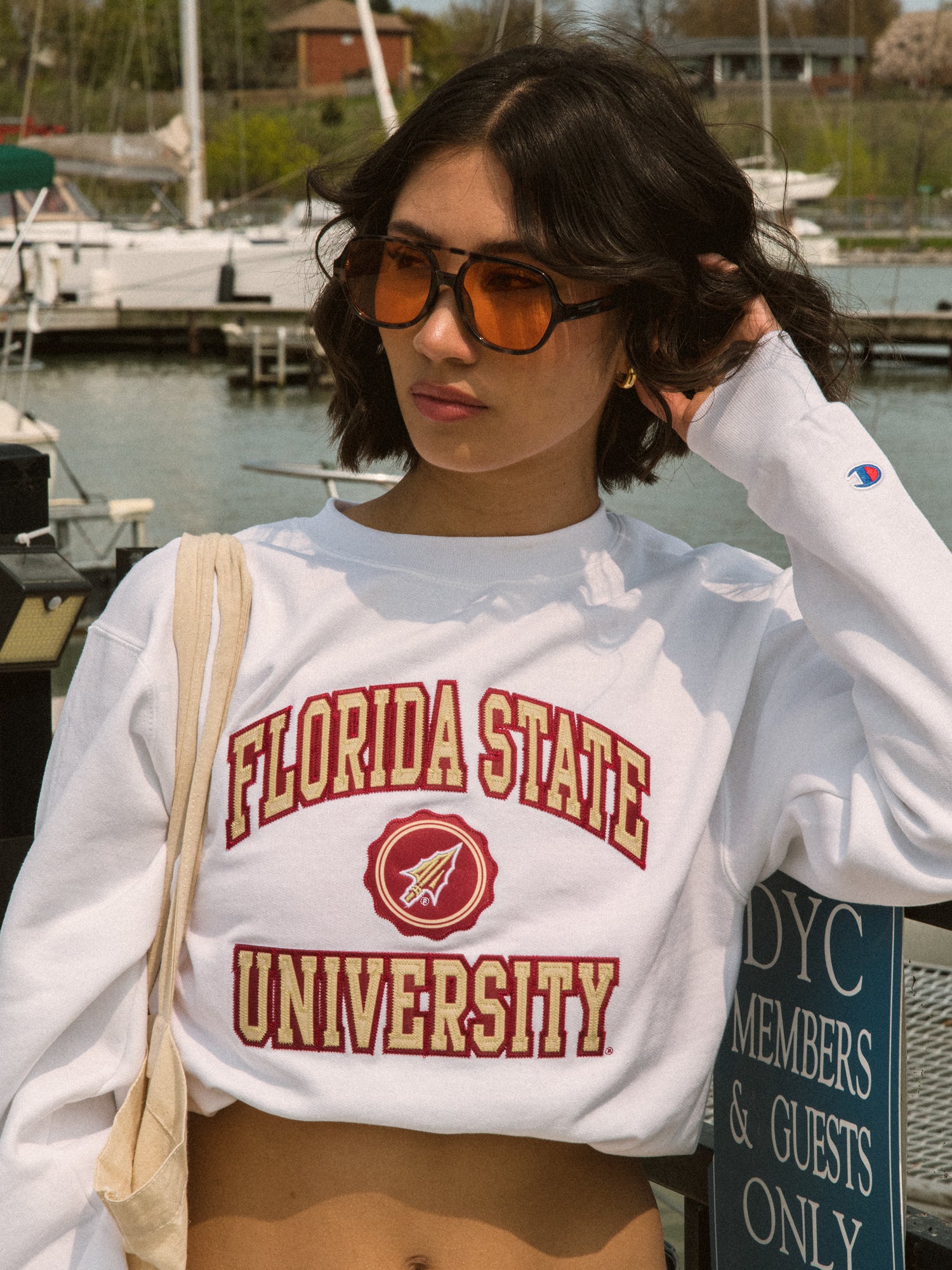 Champion Florida State Seminoles Crewneck Sweatshirt - Comfortable & Stylish for College Fans, Game Day, and Casual Wear