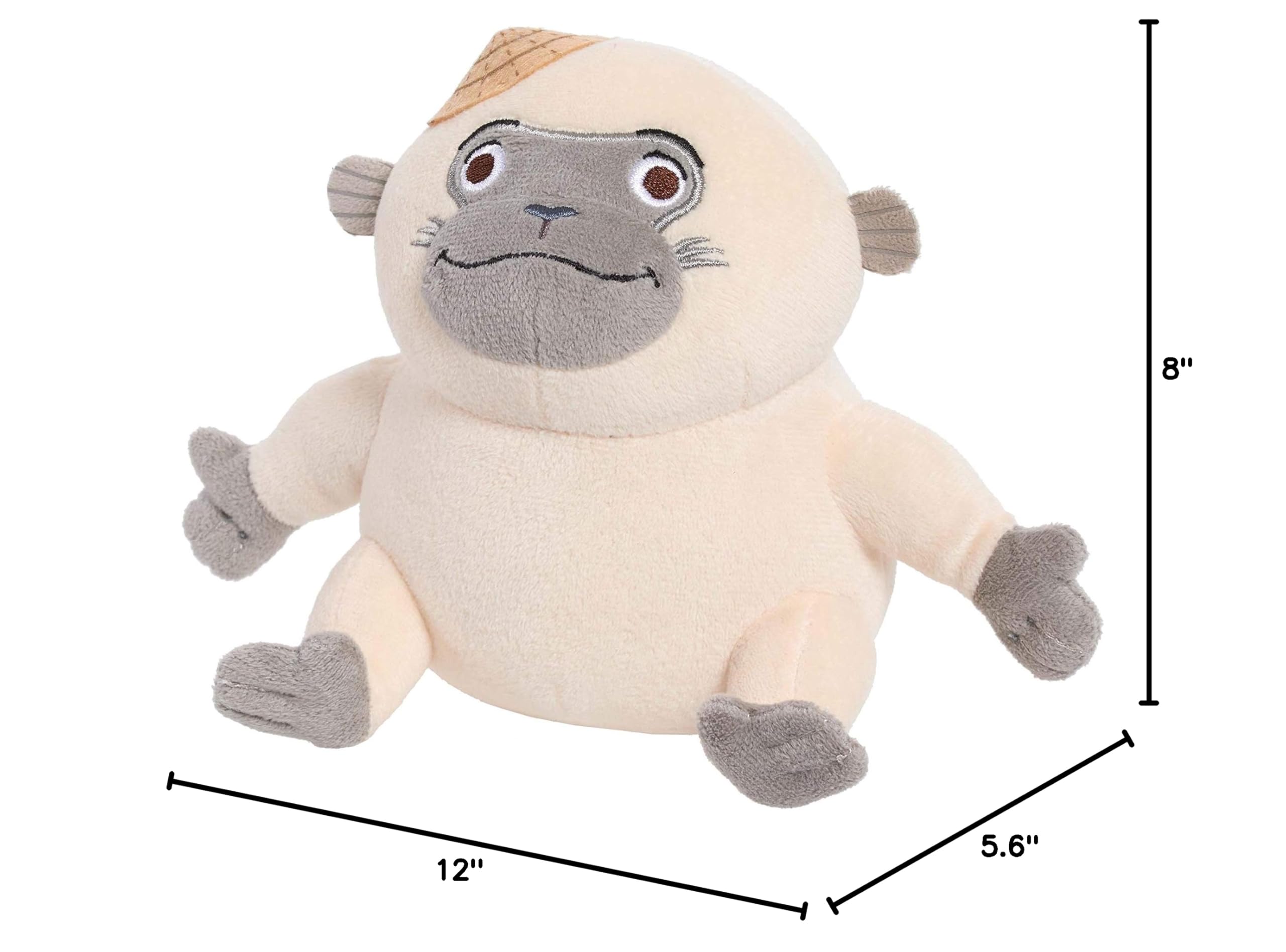 Disney's Raya and The Last Dragon 5.6-Inch Small Pan Soft Plush Stuffed Ongi Monkey Toy for Kids Ages 3+ - Perfect for Birthday Gifts, Playtime, and Disney Movie Fans