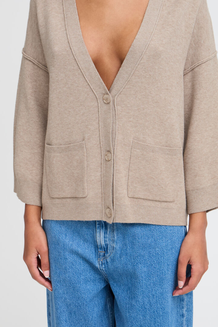 Lia Cardigan (String Melange) - Soft Women's Knit Sweater for Fall & Winter | Cozy Office & Casual Outfit
