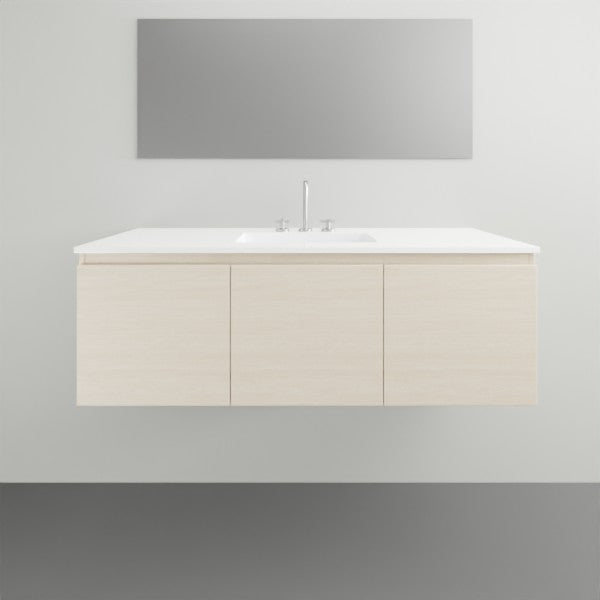 ADP Glacier Lite Slim Vanity with Cast Marble Top - Modern Bathroom Storage with Door & Drawer - Perfect for Small Spaces, Apartments, and Powder Rooms