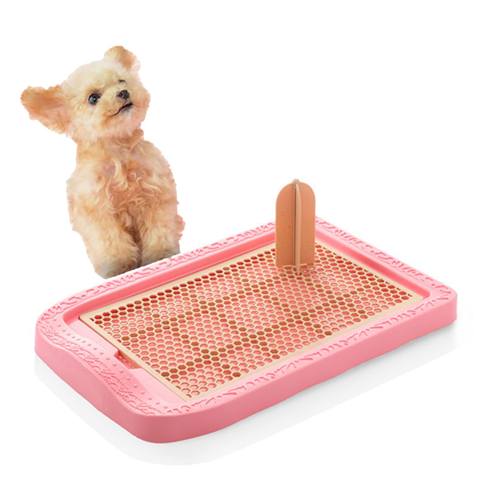 **Washable & Reusable Dog Potty Training Pad Holder with Column – Puppy Toilet Tray for Indoor Use, Pee Pad Holder for Small & Large Dogs – Perfect for Apartments, Crates, and Travel**