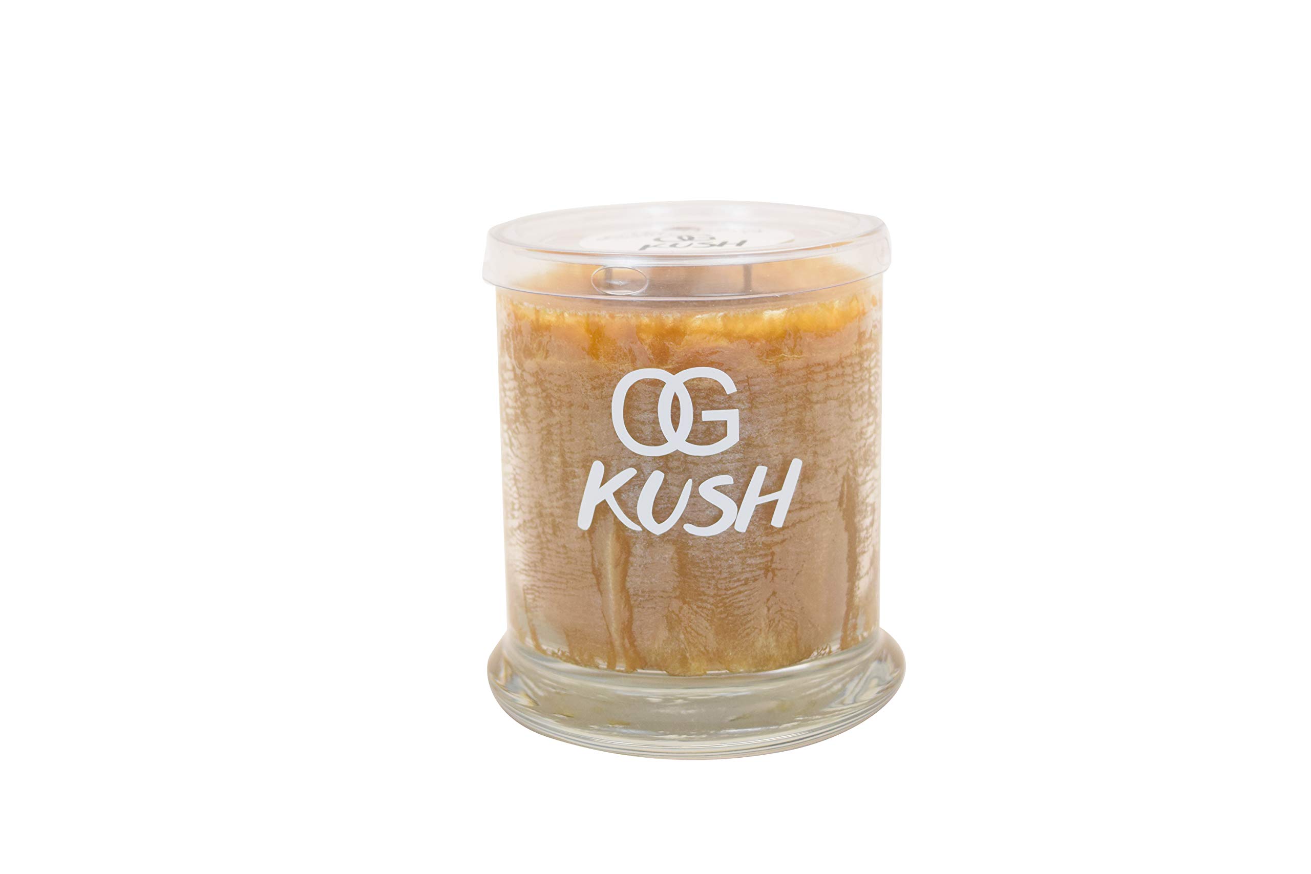 OG Kush Scented Candle (Medium) - Natural Hemp Wick Candle with Spicy Patchouli, Lemongrass, Orange & Pine | Long-Lasting, Clean Burning | Perfect for Relaxation, Meditation & Home Aromatherapy