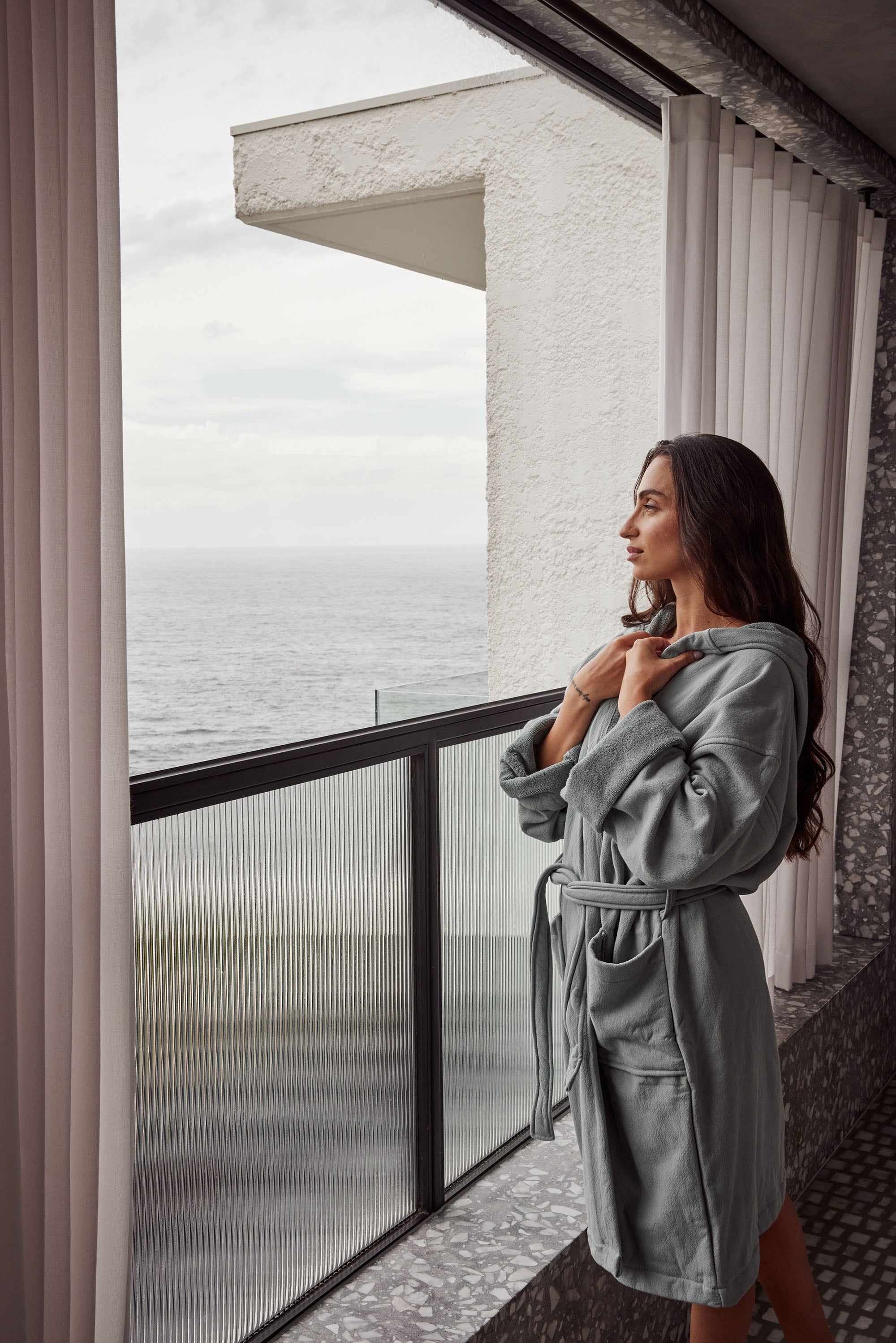 Vintage Wash Robe in Sage Green | Soft Cotton Kimono Style Bathrobe for Women | Perfect for Spa, Lounge & Relaxation at Home