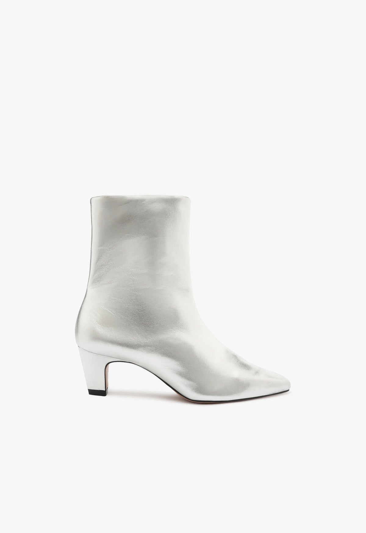 Dellia Women's Metallic Leather Ankle Boots - Stylish & Comfortable for Fall, Winter, and Party Wear