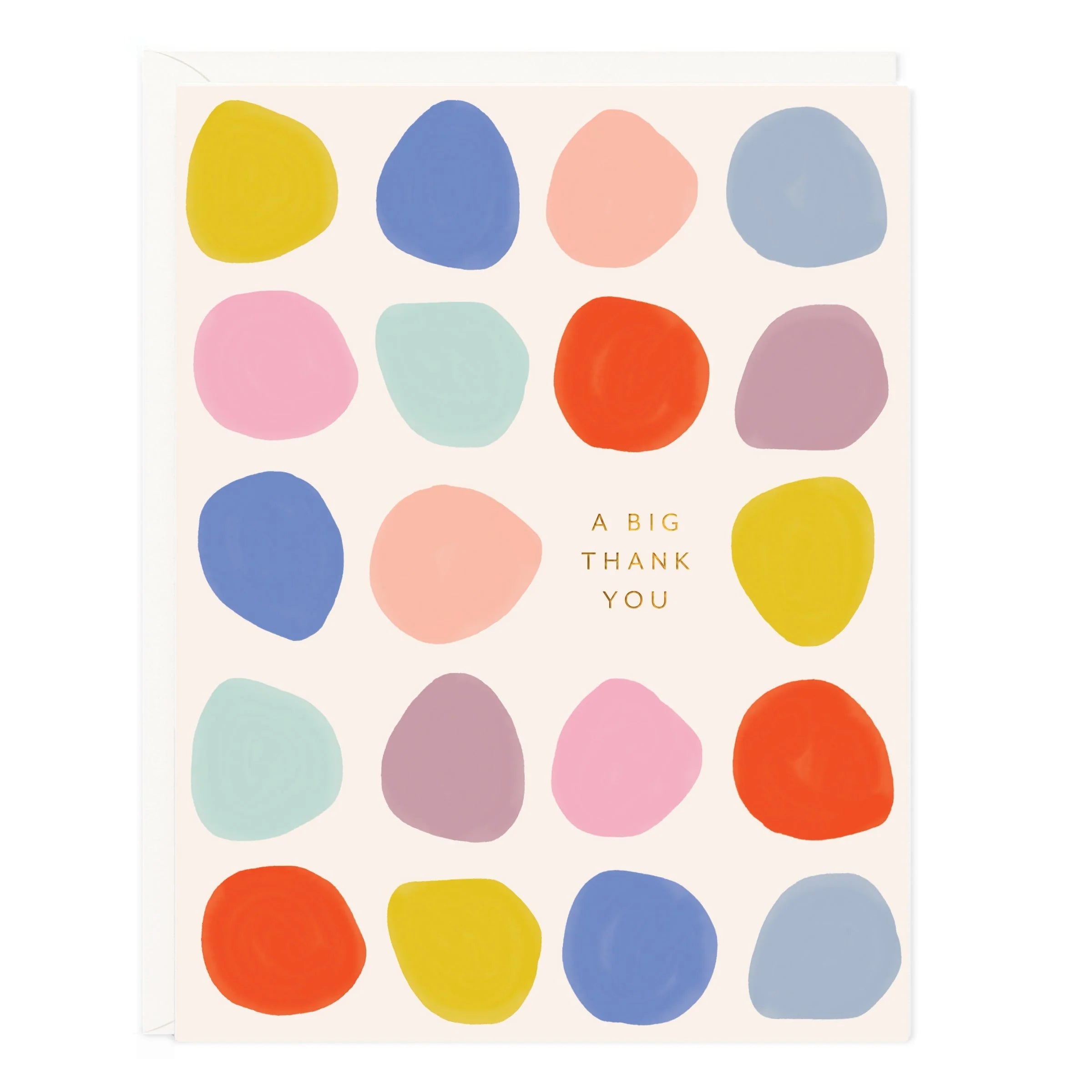 Big Thank You Dots Card - Elegant Polka Dot Thank You Cards for All Occasions | Perfect for Weddings, Birthdays, Graduations & Appreciation Gifts