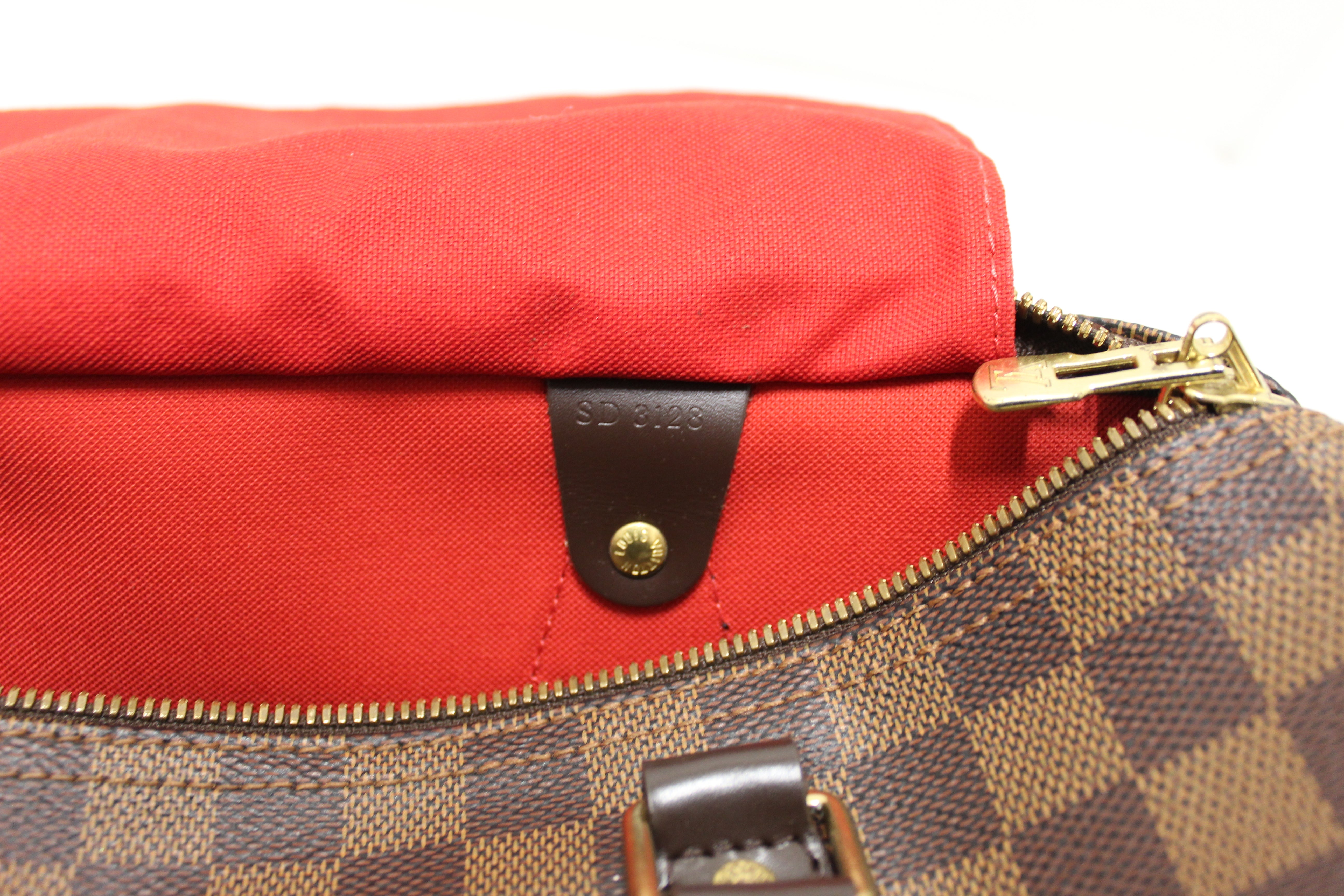 Authentic Louis Vuitton Damier Ebene Speedy 30 Bandouliere Crossbody Bag - Luxury Designer Handbag for Women, Perfect for Work, Travel & Everyday Use