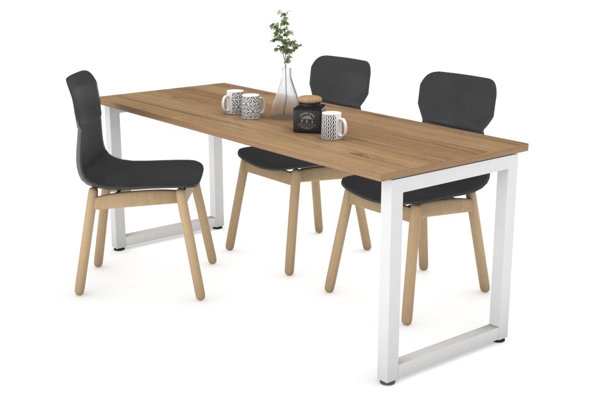 Quadro Loop Legs Table - 1600L x 800W Modern Dining Table for Home & Office - Perfect for Dining Rooms, Kitchens, and Workspaces