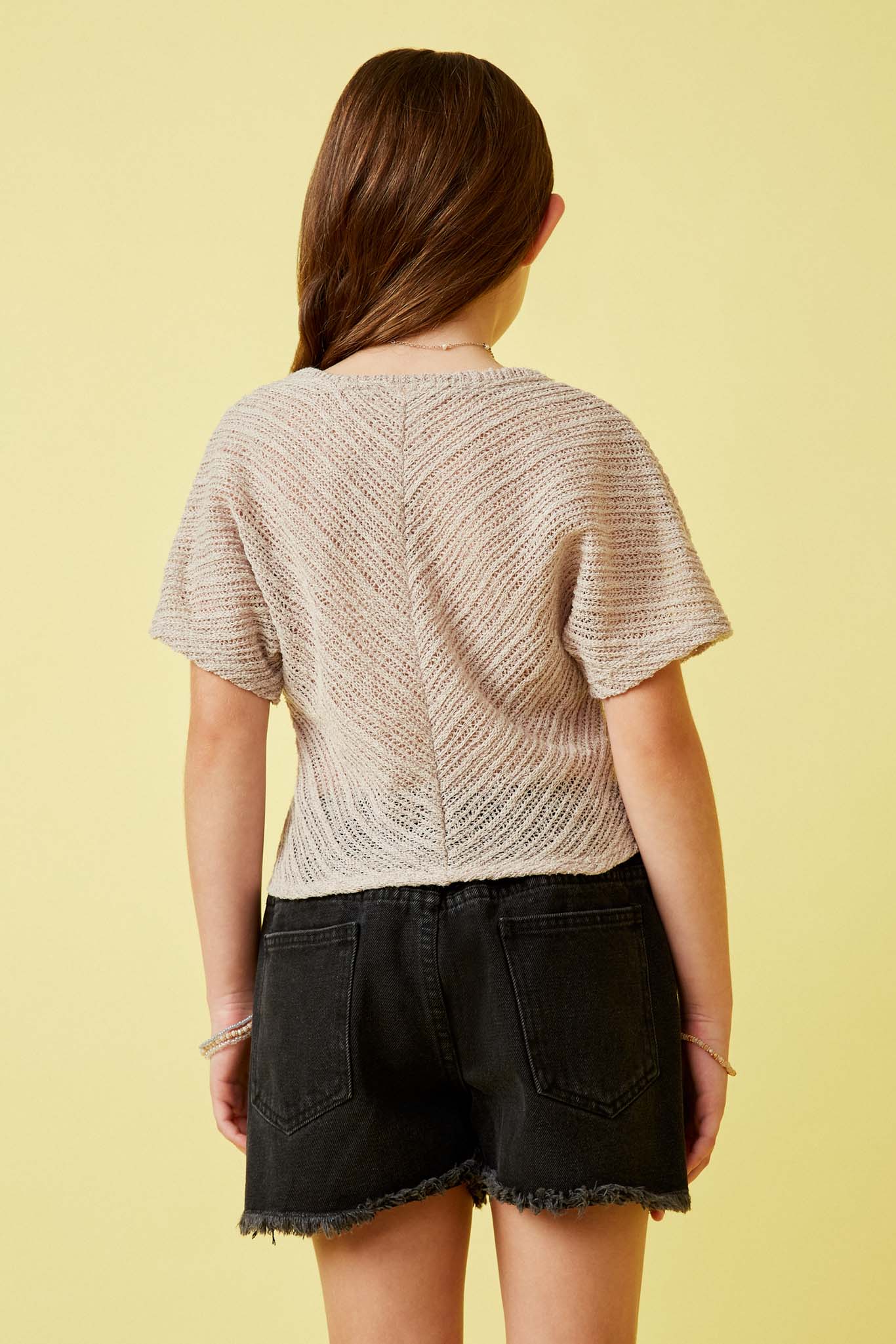Stylish Textured Ribbed Tie Front V-Neck Top for Women | Casual & Chic Blouse for Everyday Wear | Perfect for Office, Dates & Outings