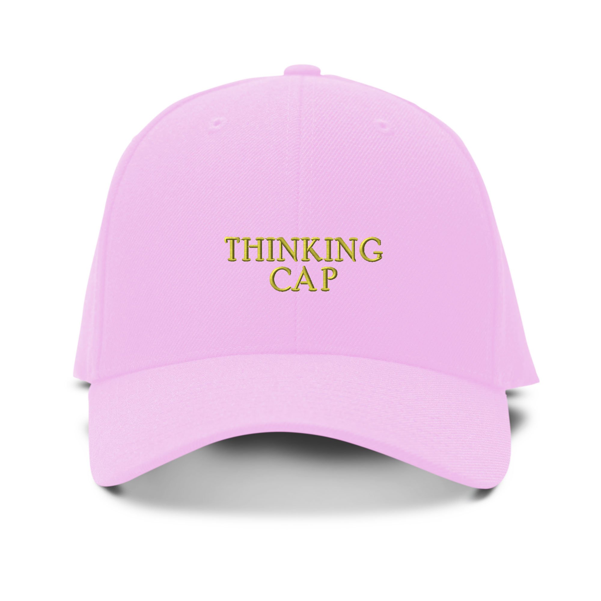 Speedy Pros Baseball Cap - Gold Thinking Cap with Embroidery - Adjustable Dad Hats for Men & Women (One Size Fits All) - Perfect for Outdoor Sports, Casual Wear & Gifts