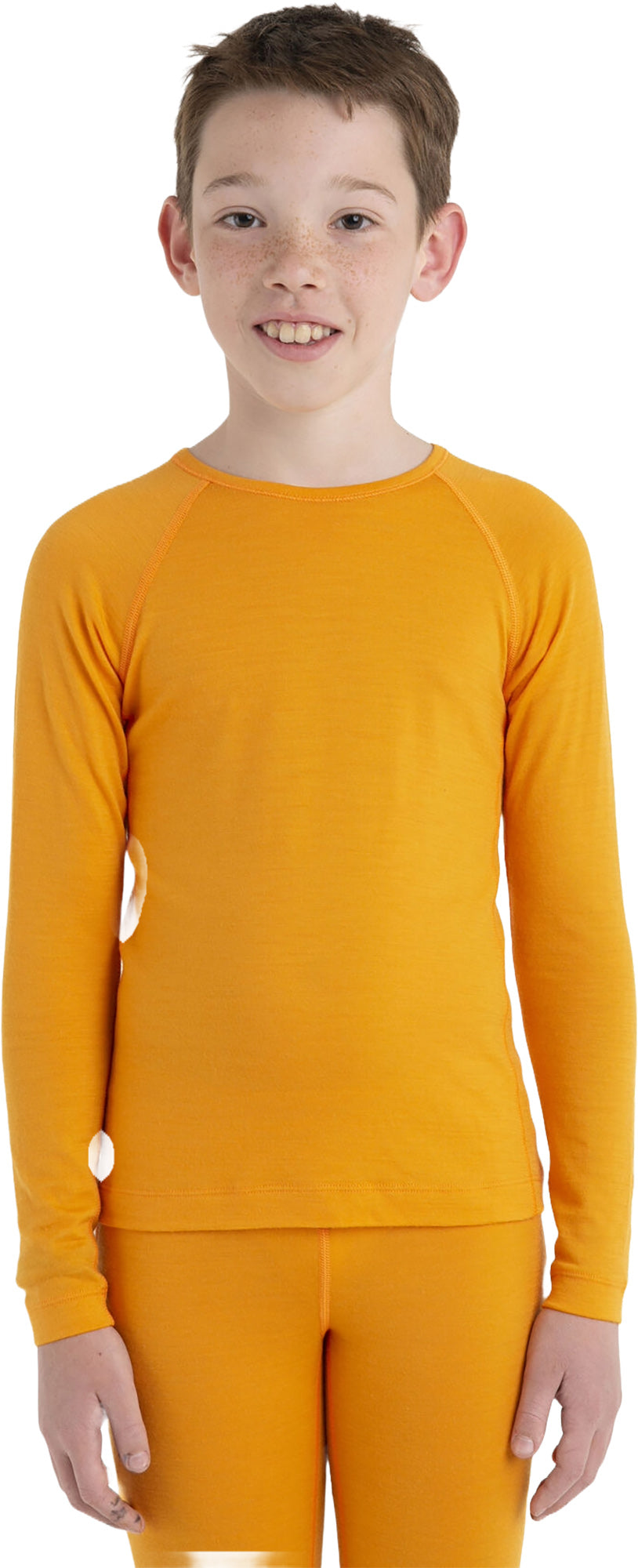 200 Oasis Merino Wool Long Sleeve Thermal Crew Neck Top for Kids - Warm Winter Base Layer for Outdoor Activities & Cold Weather
