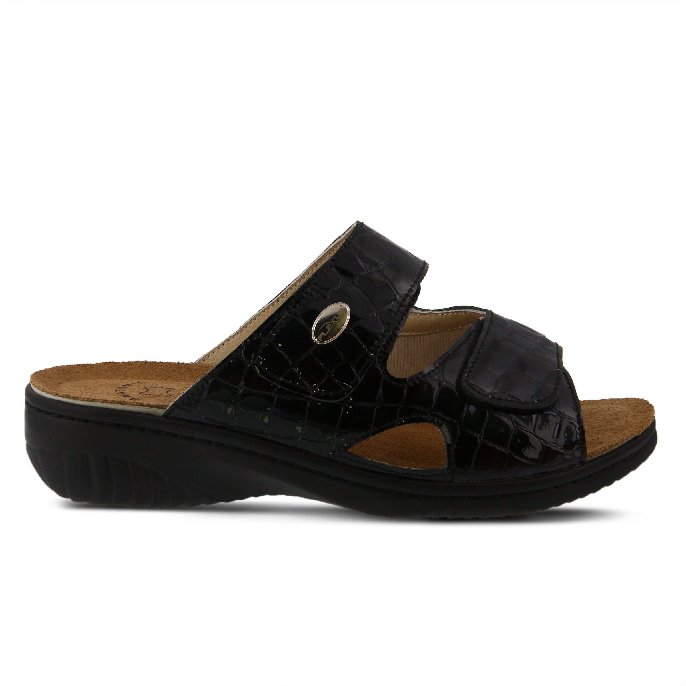 Flexus by Spring Step Women's Almeria Comfort Slide Sandals - Lightweight & Cushioned for Beach, Pool, and Summer Outings