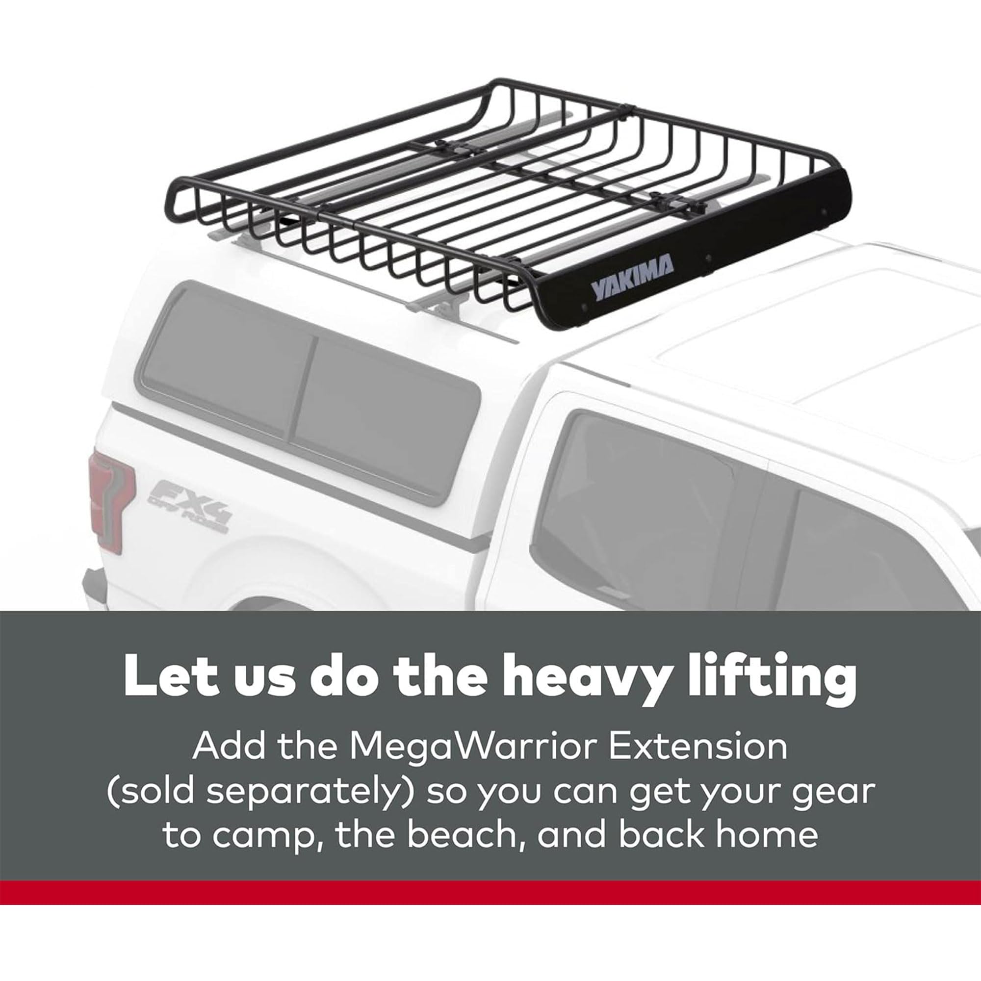 YAKIMA MegaWarrior Roof Cargo Basket - Heavy Duty Steel Rack for SUV, Truck & Van - Perfect for Camping Gear, Luggage & Outdoor Equipment Storage