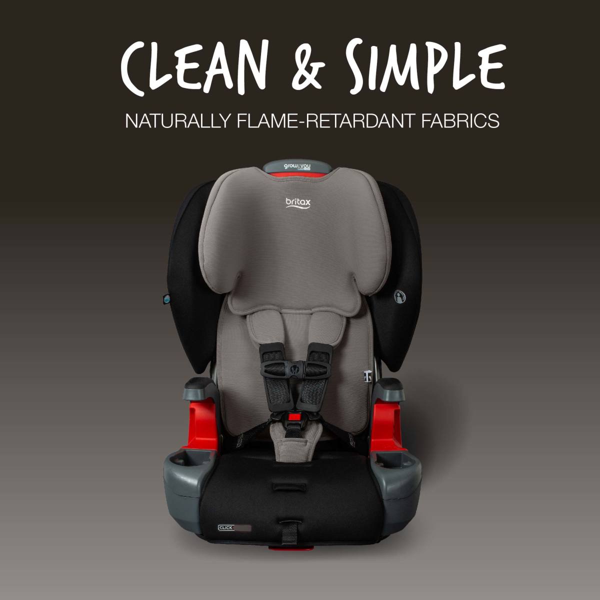 Britax Grow With You Clicktight Convertible Car Seat - Harness to Booster for Toddlers & Kids | Safe & Comfortable for Long Rides, Travel & Everyday Use