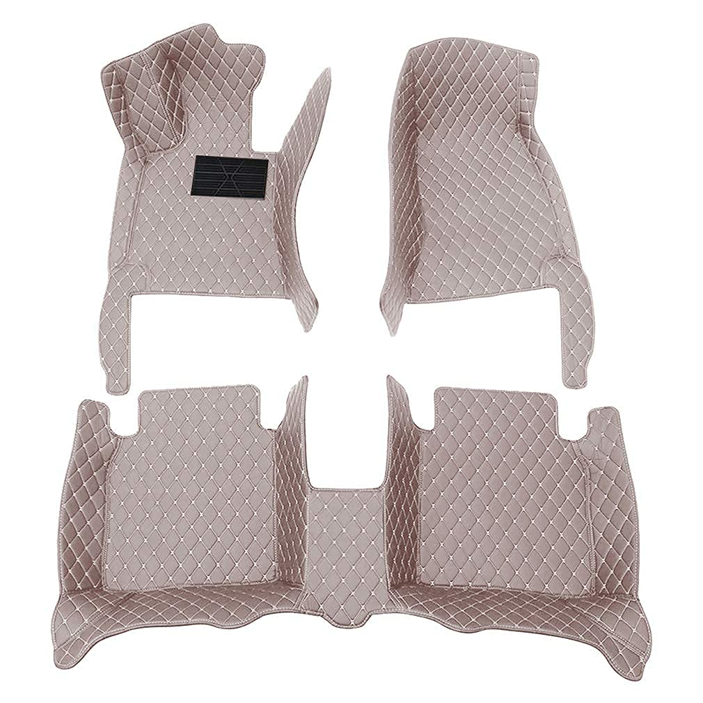 Premium Waterproof Car Floor Mats for Cadillac DTS 2006-2011 - Luxury Leather All-Weather Protection Floor Liners - Full Coverage Custom Fit Complete Set (Gray) - Perfect for Road Trips & Winter Driving Protection