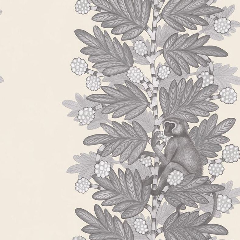 Cole and Son Acacia Wallpaper in Grey & White - Premium Peel and Stick Wallpaper for Living Room, Bedroom, and Home Decor