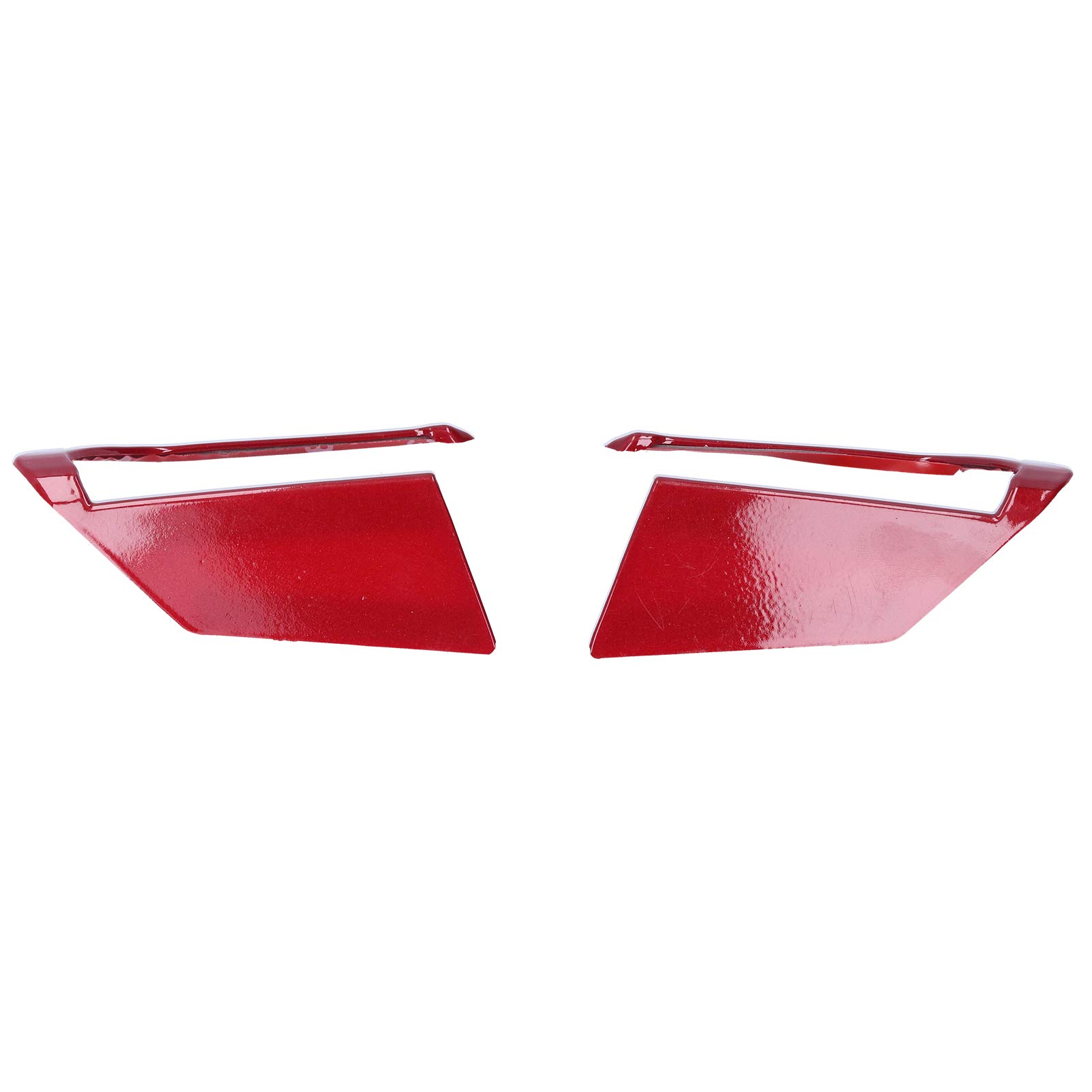 Ymiko Carbon Fiber Steering Wheel Button Cover Trim Sticker - 2PCS Left & Right Side Fit for Mazda 3/Axela 2020 (Red) - Upgrade Your Car Interior & Enhance Driving Comfort