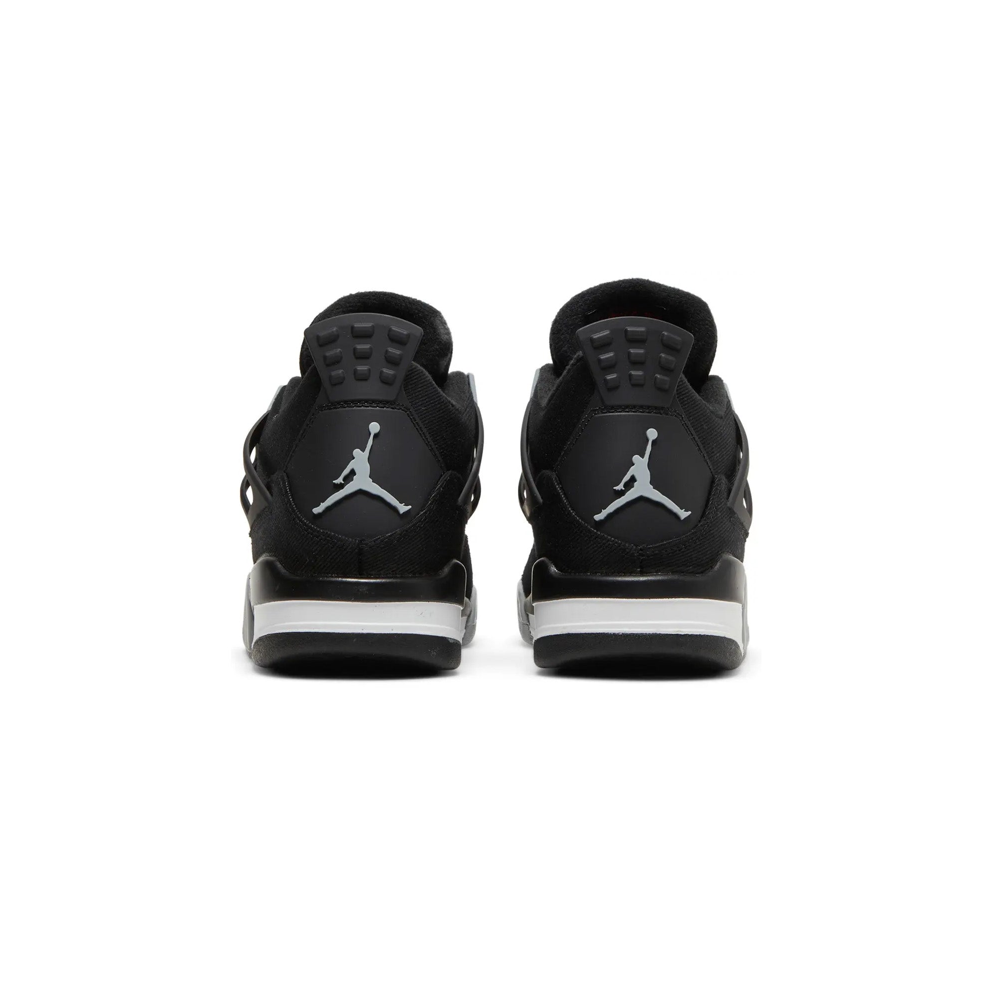 Air Jordan 4 'Black Canvas' GS Sneakers (2022) - Retro Basketball Shoes for Women & Girls - Perfect for Streetwear, Gym & Casual Outfits