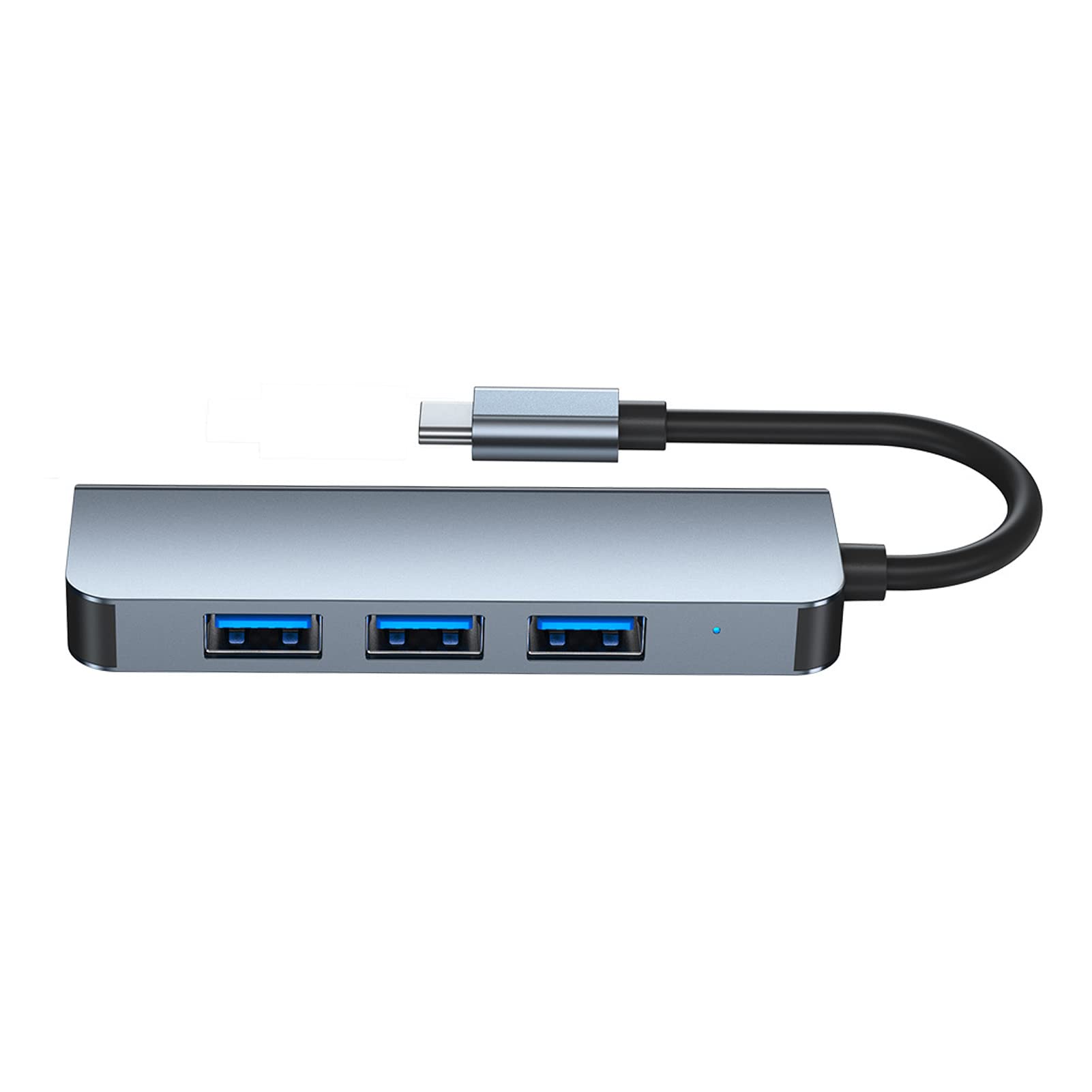 4-Port USB C Hub with USB 3.0 - Aluminum Alloy USB C to USB Adapter for Laptop, MacBook, iPad Pro - Expand Connectivity for Mouse, Keyboard, External Drive & More