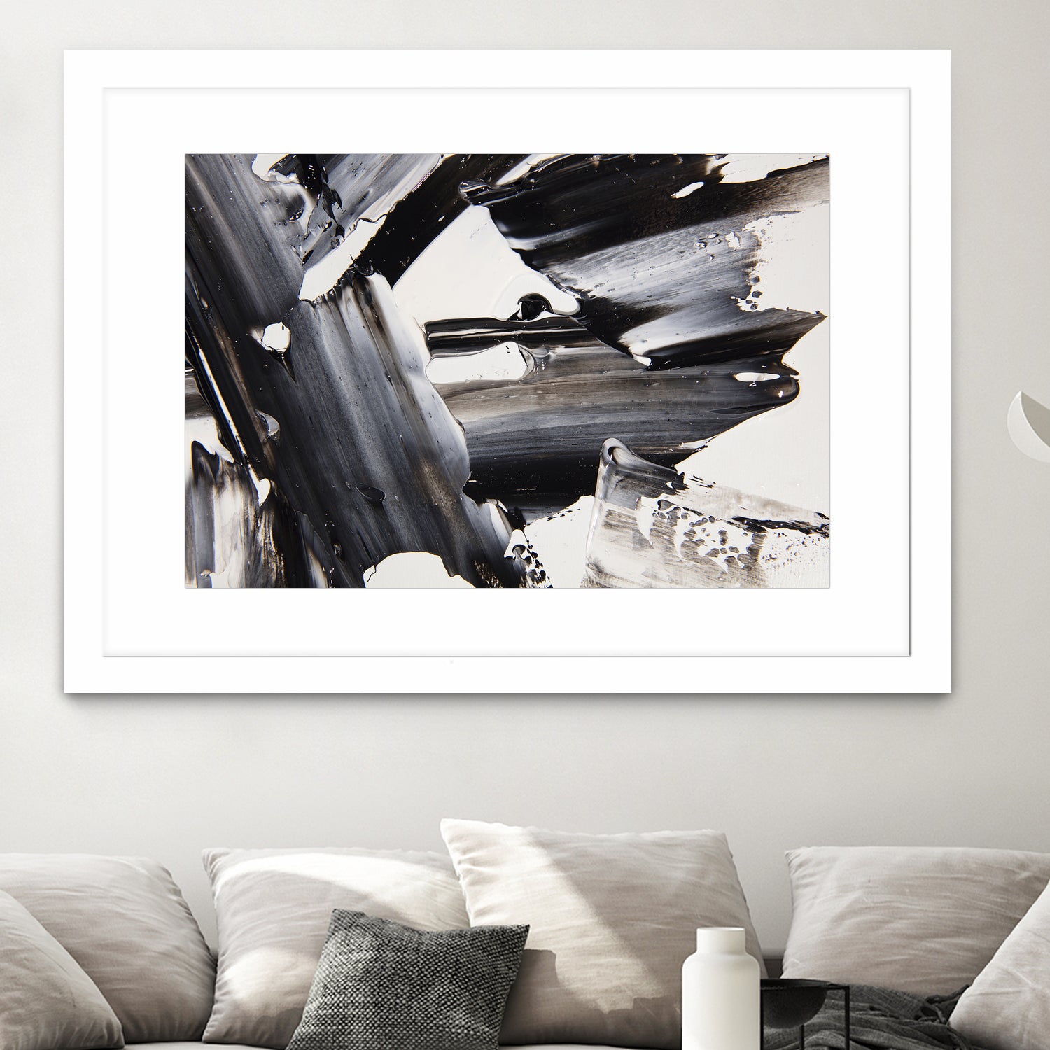 Abstract Painting Composition nAo20 - Modern Wall Art for Home & Office Decor | Perfect for Living Room, Bedroom, or Studio