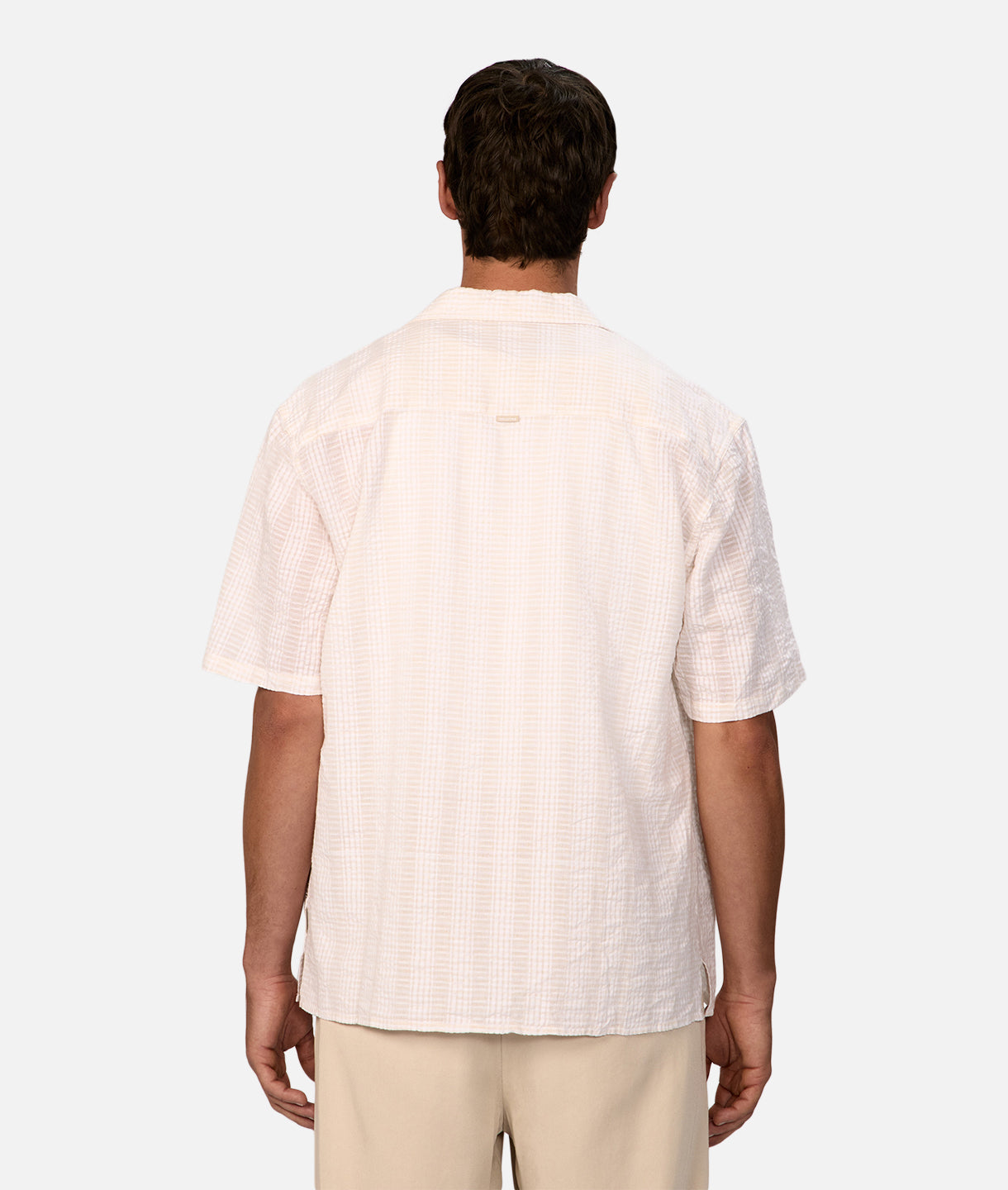 Premium Lincoln Short Sleeve Shirt in Off White & Wheat - Stylish Casual Wear for Men, Perfect for Summer Outfits, Office & Weekend Events