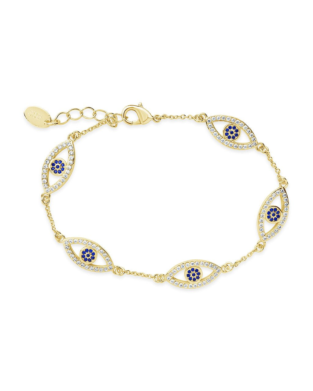 Evil Eye Protection Bracelet with Genuine CZ Stones - Spiritual Jewelry for Good Luck & Positive Energy | Perfect for Daily Wear, Gifts & Meditation