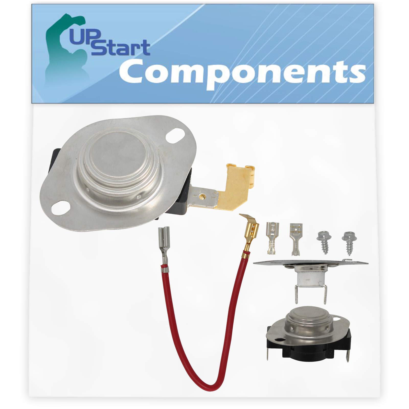 Whirlpool LER8648PG1 Dryer Thermostat Replacement Kit - WP3977767 High Limit Thermostat & 279816 Thermal Cut-Off Kit - UpStart Components Brand - Perfect for DIY Dryer Repair and Maintenance