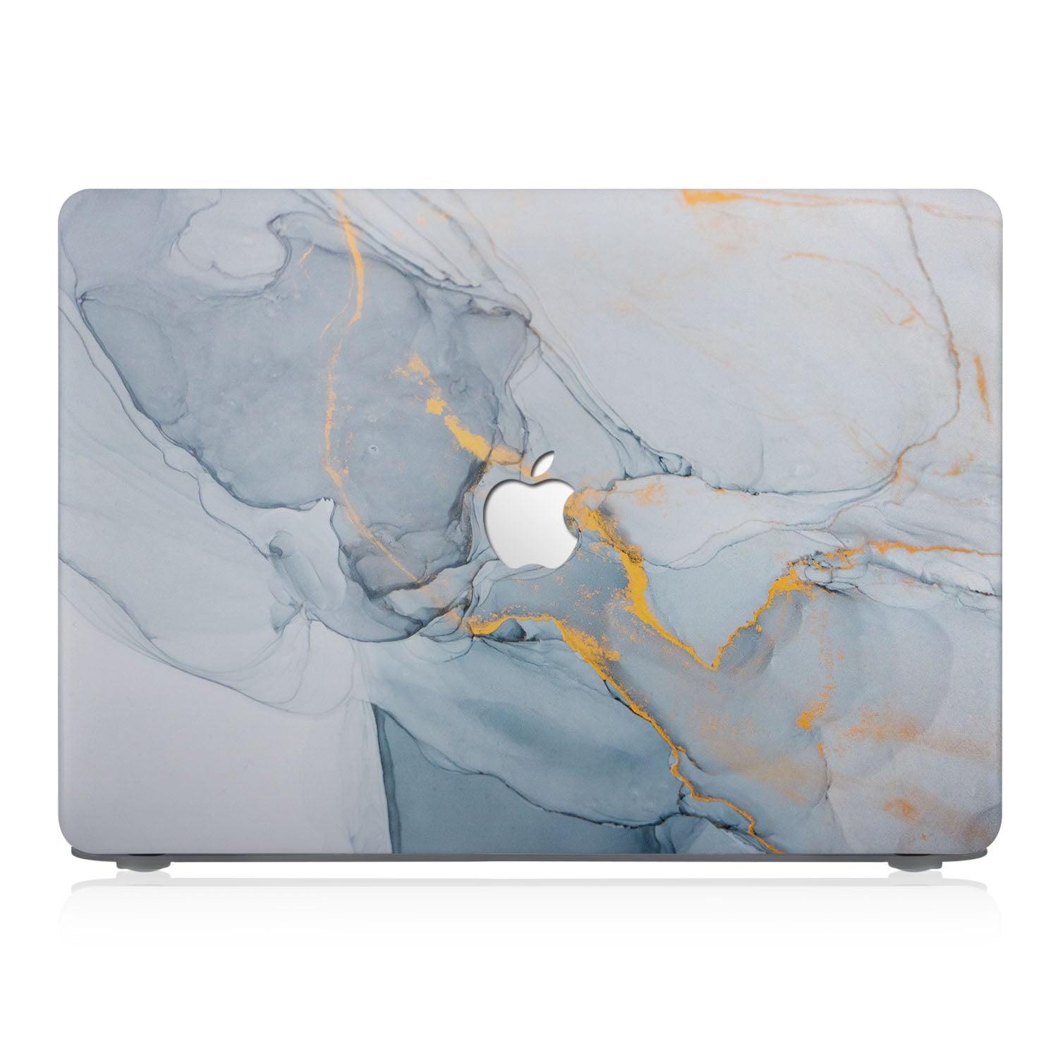 Premium Marble Gold MacBook Case - Slim Protective Cover for MacBook Pro/Air - Durable & Stylish Laptop Sleeve for Work, Travel & School