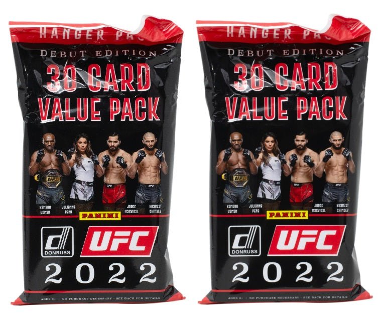 2022 Panini Donruss Debut Edition UFC MMA Trading Card Hanger Packs (Lot of 2) - Collectible Sports Cards for UFC Fans & MMA Memorabilia Collectors