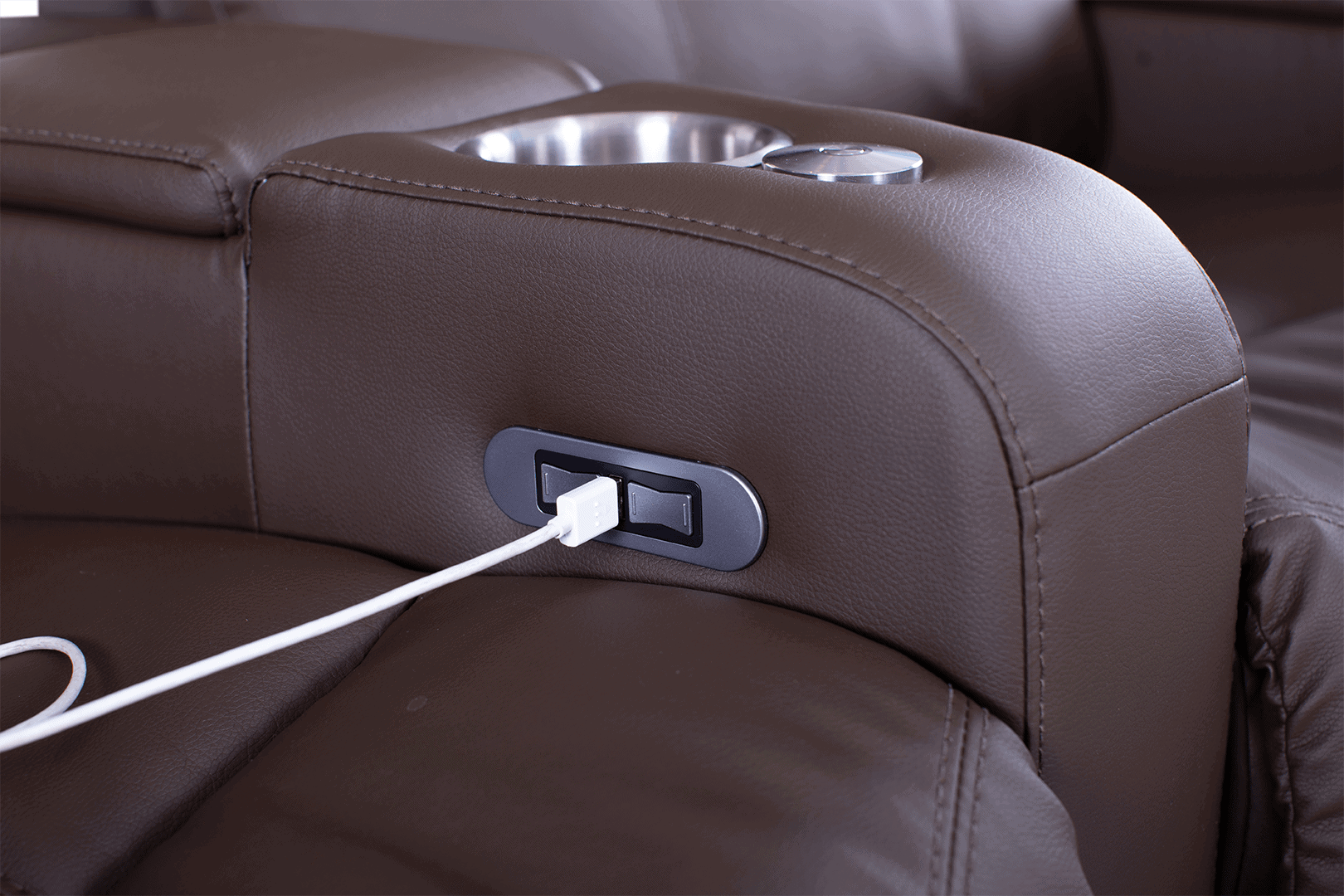 Premium Palliser Soundtrack Home Theater Seating - Luxury Recliner Sofa with Cup Holders & USB Charging | Perfect for Movie Nights & Gaming Setup in Your Home Cinema