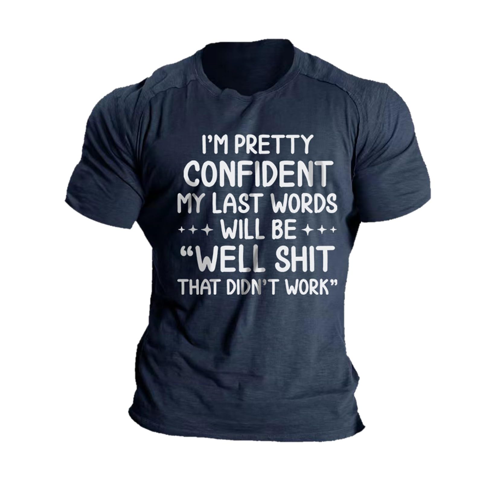 Trendy 2023 Men's Graphic T-Shirts - Funny Short Sleeve Casual & Fitted Summer Tees for Workout & Muscle Shirts | Perfect for Gym, Beach, and Everyday Wear