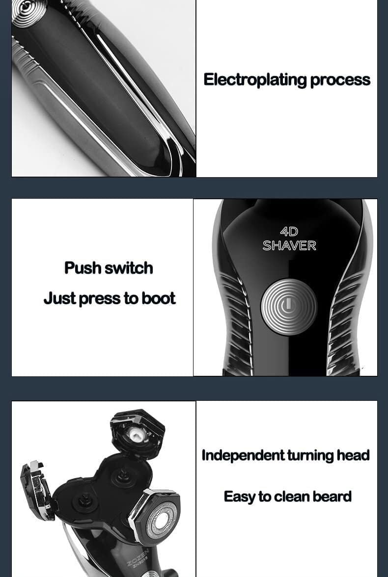 Best Electric Razor for Men - USB Rechargeable Wet & Dry Shaver with Trimmer, Nose Hair Clipper & Washable Design - Perfect for Travel, Home & Gym Use