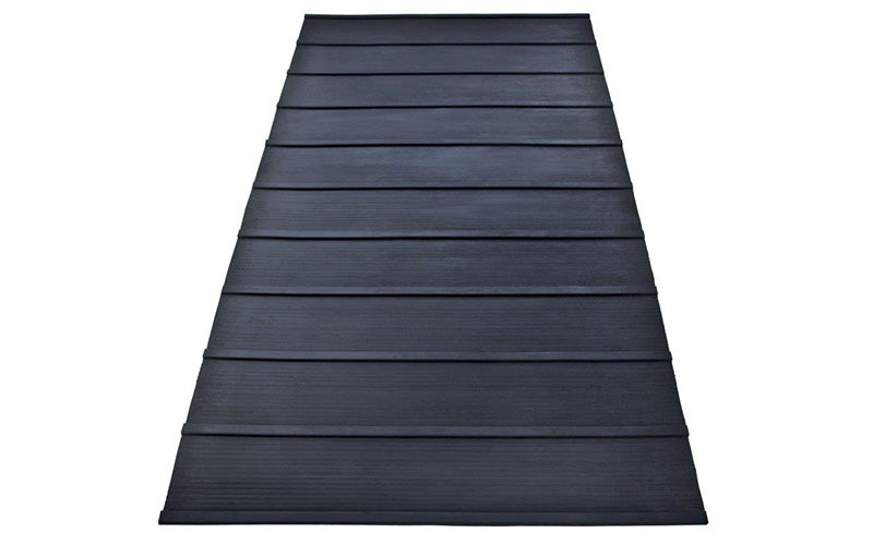 Non-Slip Ramp Mat for Loading Dock & Truck - Heavy Duty Rubber Threshold Ramp Mat with Traction Surface - Perfect for Warehouse, Garage & Industrial Use