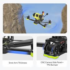 iFlight Nazgul XL5 ECO 6S Analog FPV Freestyle Drone BNF ELRS - High Performance Racing Drone for Outdoor Adventures and Aerial Photography