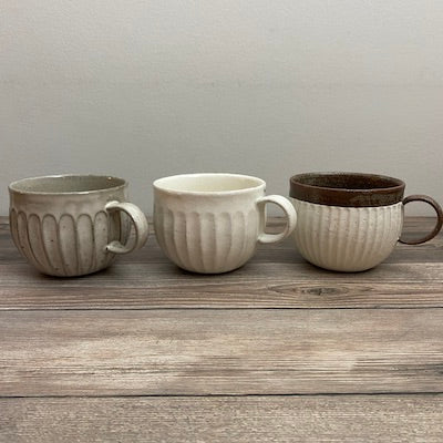 Premium Kohiki White Kororo Mug - Handcrafted Japanese Ceramic Tea Cup for Matcha, Coffee & Tea Lovers - Perfect for Home, Office & Gifts