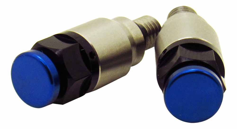 Outlaw Racing 12207BU Fork Suspension Air Pressure Relief Bleeder Valve M5 X 0.8 - Compatible with Showa, Kayaba & Most Conventional Motorcycle Forks (Blue) | Perfect for Dirt Bike, ATV & Off-Road Suspension Maintenance