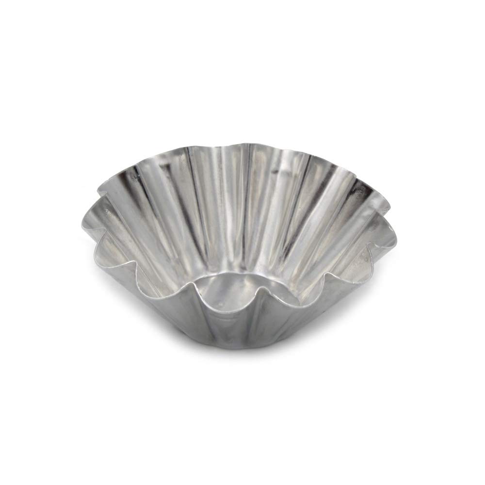 Non-Stick Egg Tart Aluminum Cupcake Cake Cookie Mold - Set of 4 Reusable Baking Cups for Pastries, Desserts & Party Treats - Perfect for Home Baking, Tea Time & Holiday Celebrations
