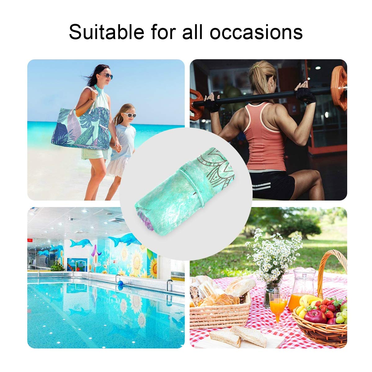Sunflower Bees Waterproof Wet Dry Bag for Cloth Diapers & Swimsuits - Reusable Travel & Beach Essentials - 2 Pack for Wet Clothes, Toiletries, Gym Gear - Perfect for Daycare, Pool Parties & Outdoor Adventures