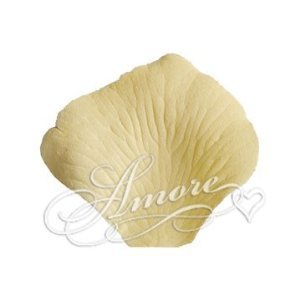 2000 Yellow Canary Silk Rose Petals for Wedding Decor - 2 Inch Wide Artificial Flower Petals for Aisle, Table Scatter & Romantic Events