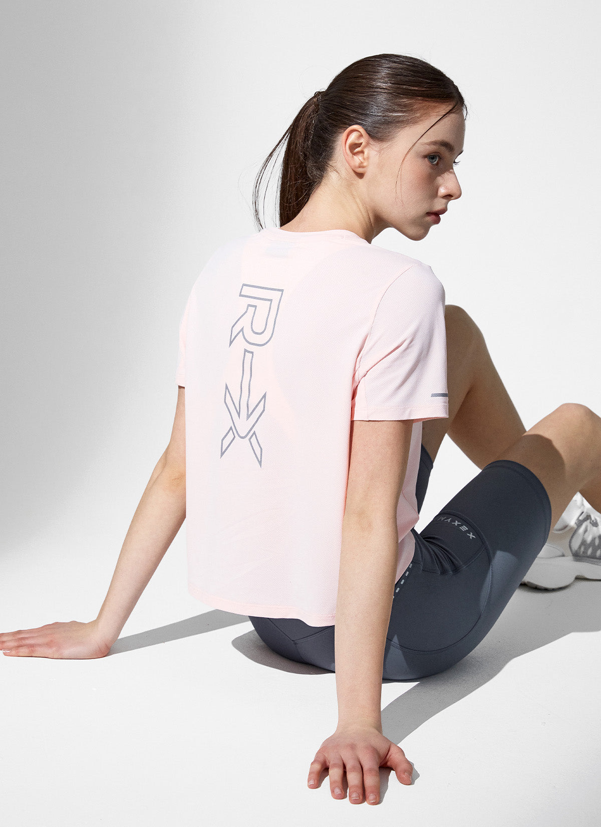 RX Air Mesh Crop Short Sleeve Women's Workout Top - Breathable Athletic Shirt for Running, Yoga & Gym