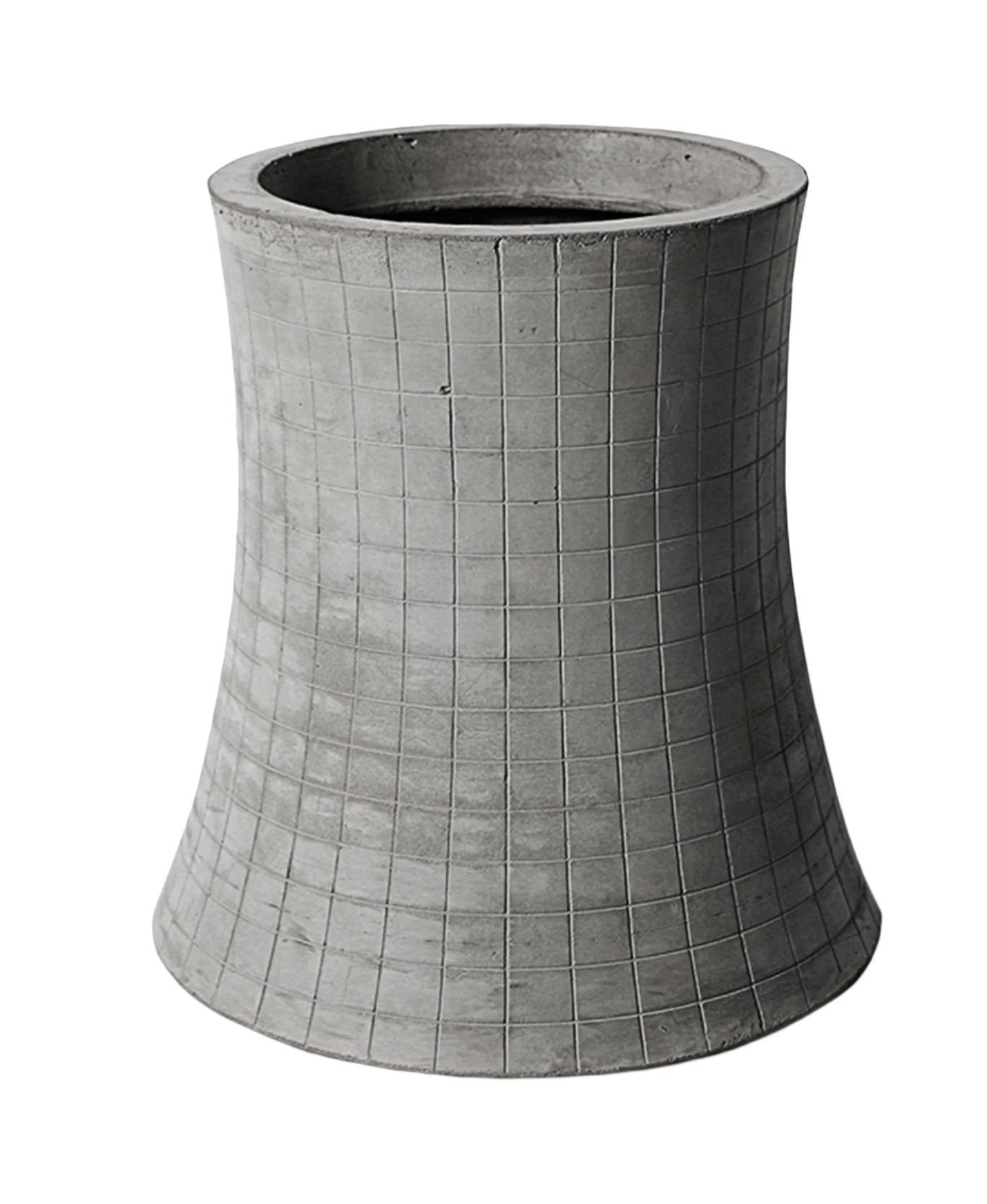 Lyon Beton Nuclear Plant 460 Planter - Modern Concrete Flower Pot for Indoor & Outdoor Decor | Perfect for Home Garden, Patio, and Office Spaces