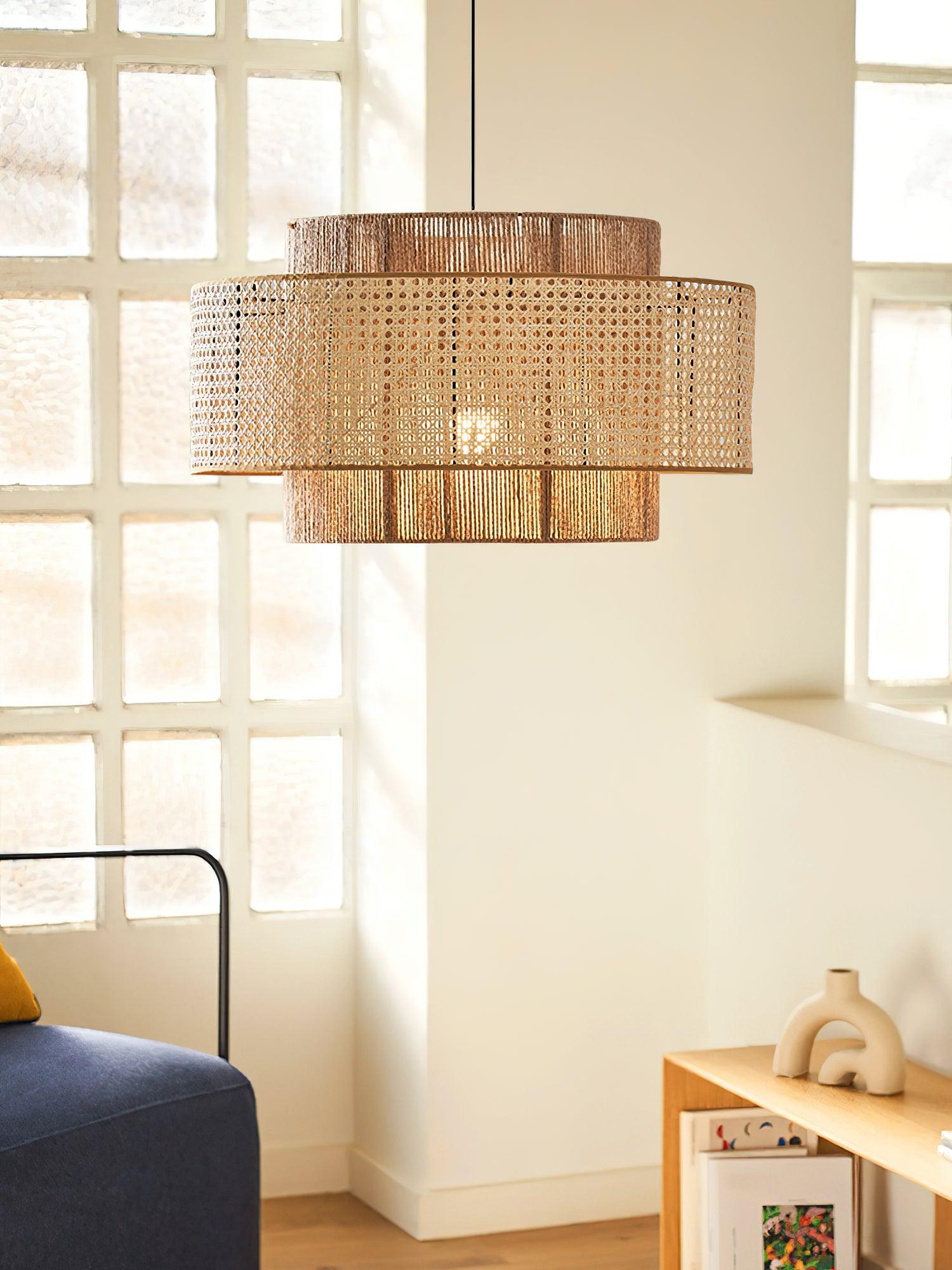 Modern Concentric Pendant Light Fixture - Sleek Minimalist Design for Kitchen Island, Dining Room & Bedroom Lighting - Dimmable LED Hanging Lamp for Home Decor