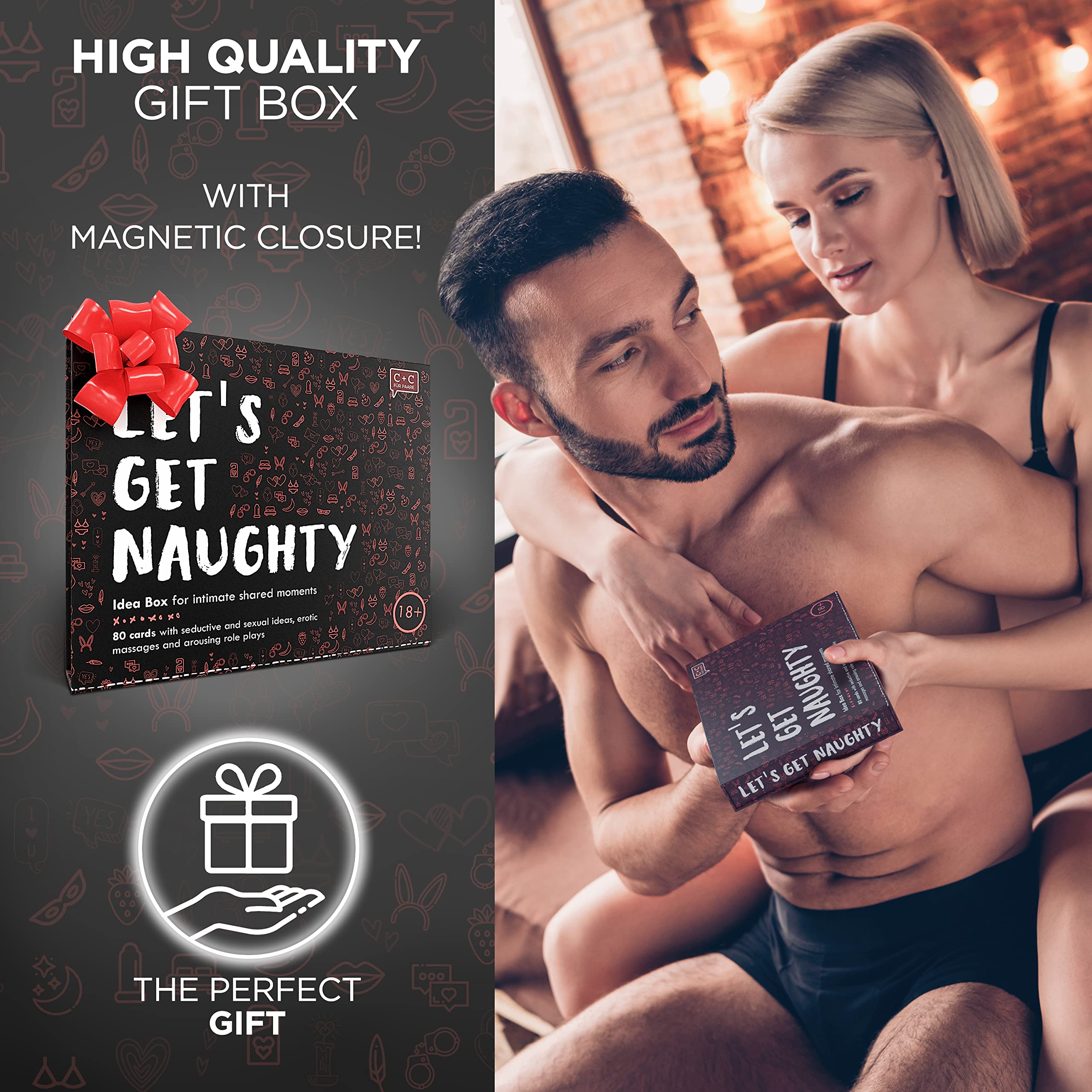 Hot Sex Game - Adult Couple's Erotic Card Game for Date Nights | Better Than Sex Toys for Couples | BDSM Bondage & Sex Positions Card Deck | Perfect for Spicing Up Bedroom Fun, Romantic Evenings & Intimate Play