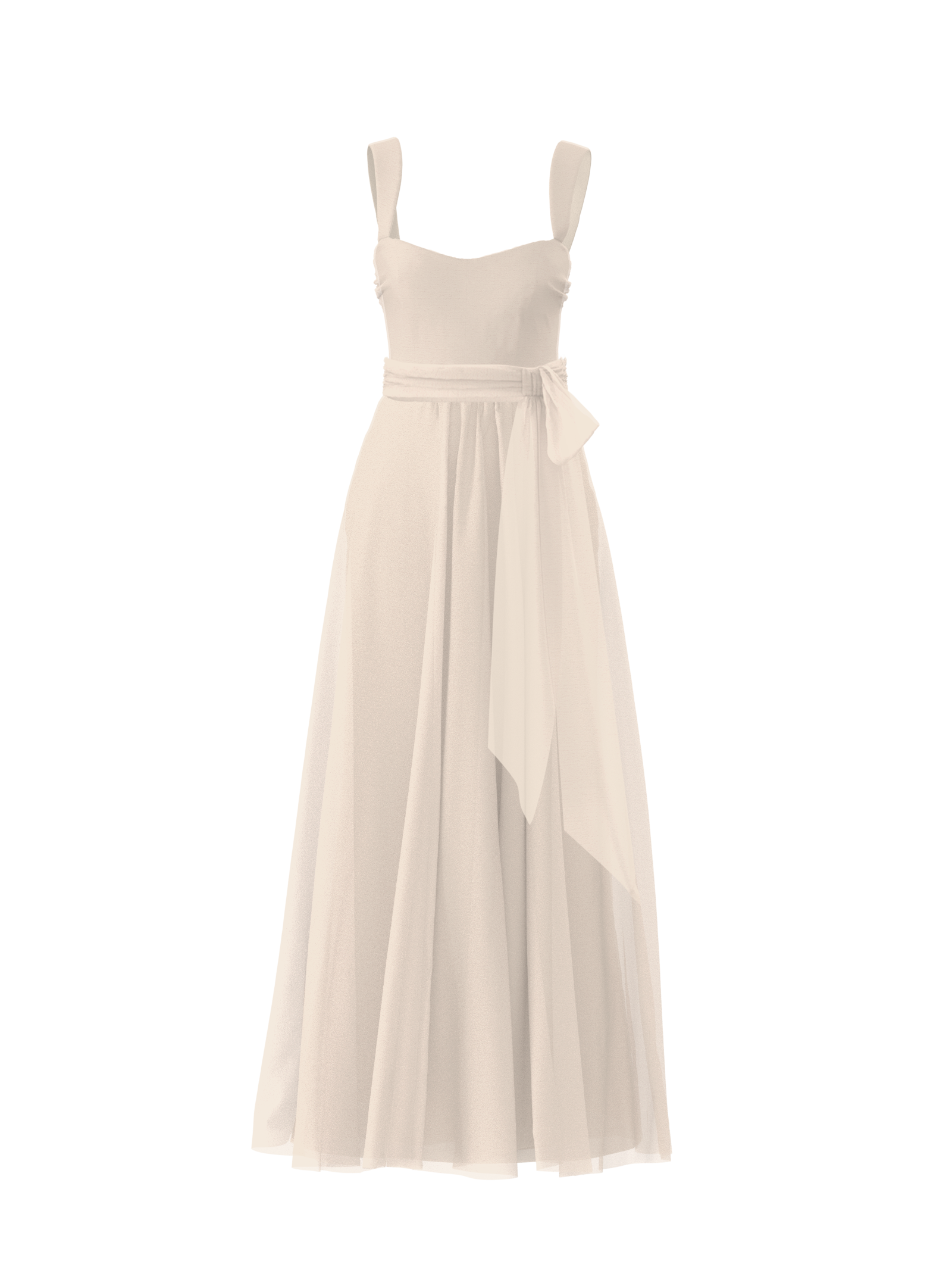 Alexis Bodice & Justine Skirt Set with Sash Belt in Cream - Elegant Women's Vintage Outfit for Tea Parties, Weddings & Special Occasions